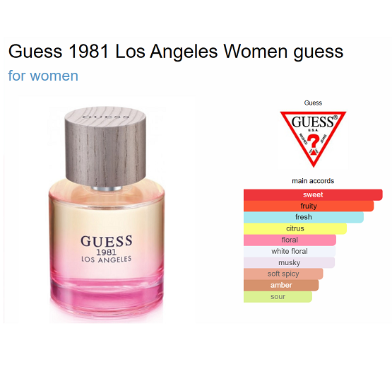 GUESS - 1981 LOS ANGELES WOMEN EDT - 100ML – The Vault Pk