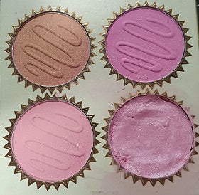 BH COSMETICS – Truffle 4 Color Blush Palette – Vanilla Strawberry - Bright Pink Tones (Damaged in shipment/ repressed 0028)