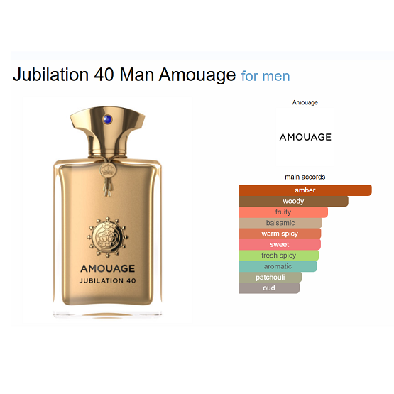Amouage - Jubilation 40 Edp Man Extrait De Parfum - 100ml