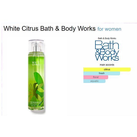 Bath & Body Works - Fine Fragrance Mist - White Citrus