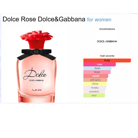DOLCE & GABBANA - DOLCE ROSE WOMEN EDT - 75ML