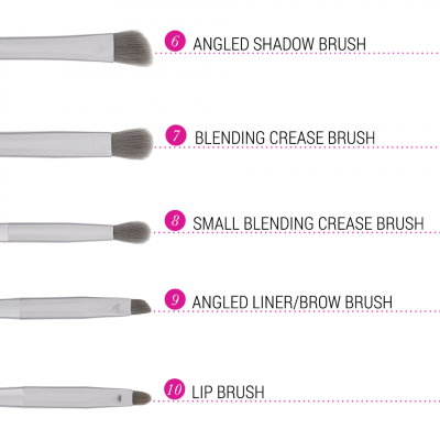 BH COSMETICS - SMOKE N' MIRRORS - 10 Piece Brush Set With Cosmetic Bag