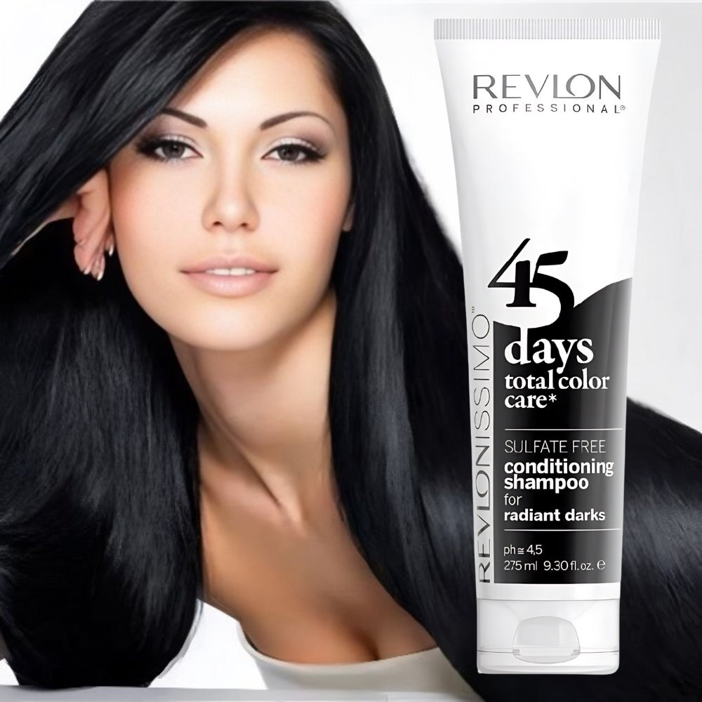 Revlonissimo 45 Days Total Color Care Conditioning Shampoo - Radiant Darks  275ml