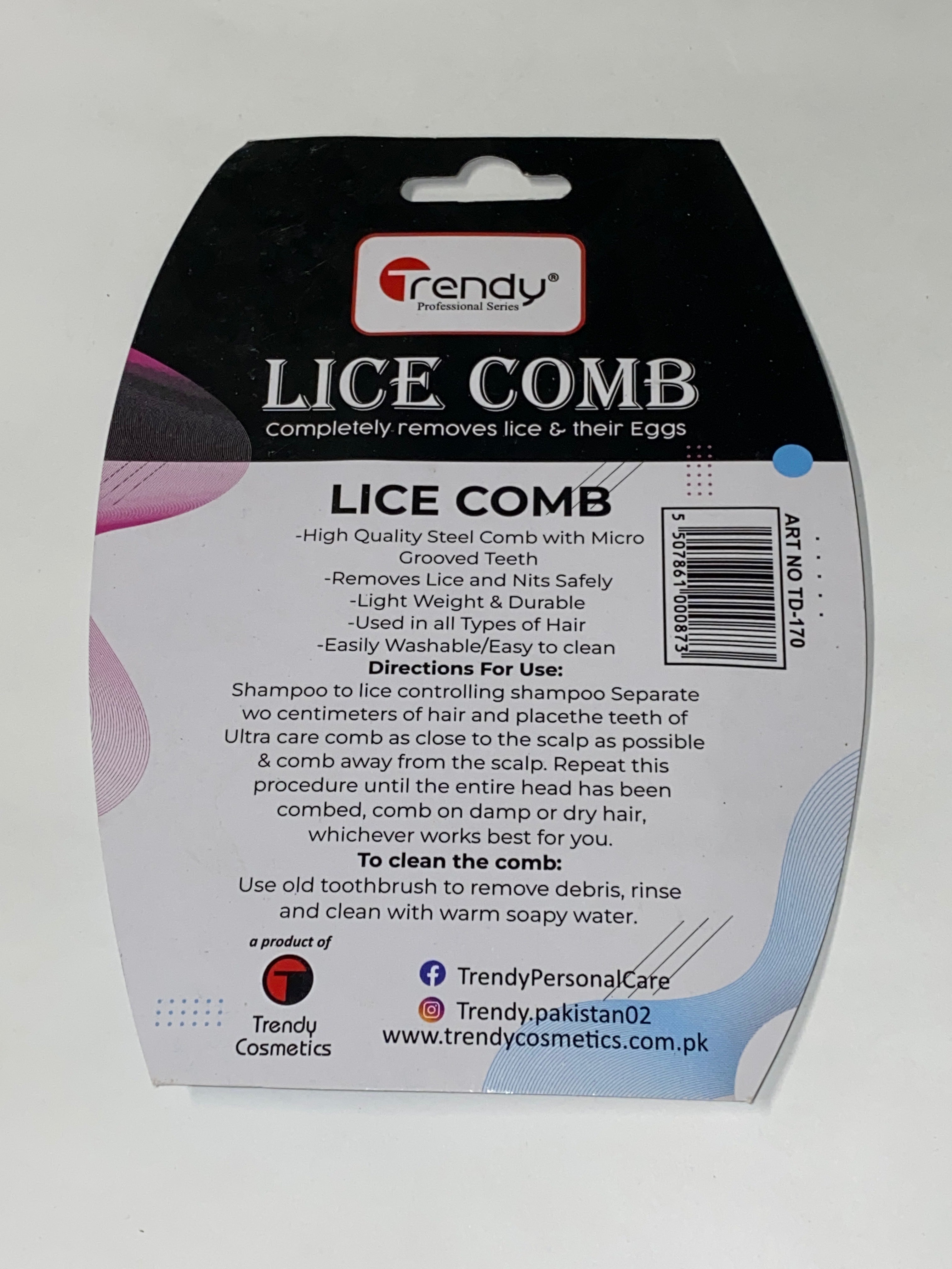 TRENDY LICE COMB STEEL – The Vault Pk