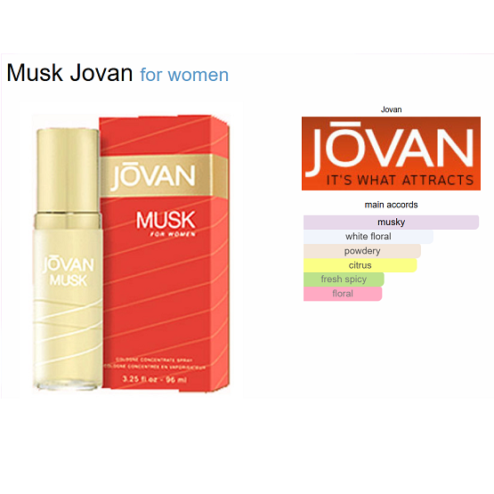 JOVAN - MUSK WOMAN EDC - 96ML