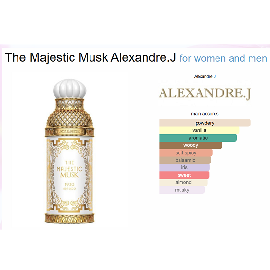 Alexandre J. - The Majestic Musk Eau de Parfum - 100ml