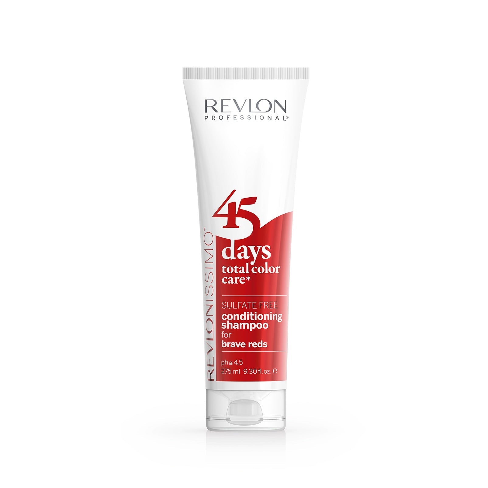 Revlonissimo 45 Days Total Color Care Conditioning Shampoo - Brave Reds  275ml