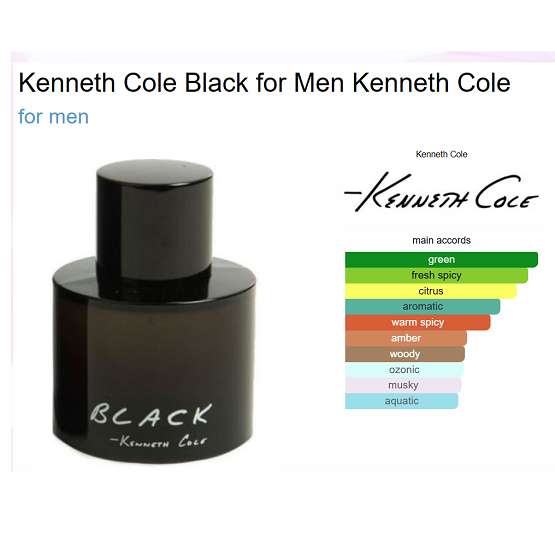 KENNETH COLE - BLACK MEN EDT - 100ML