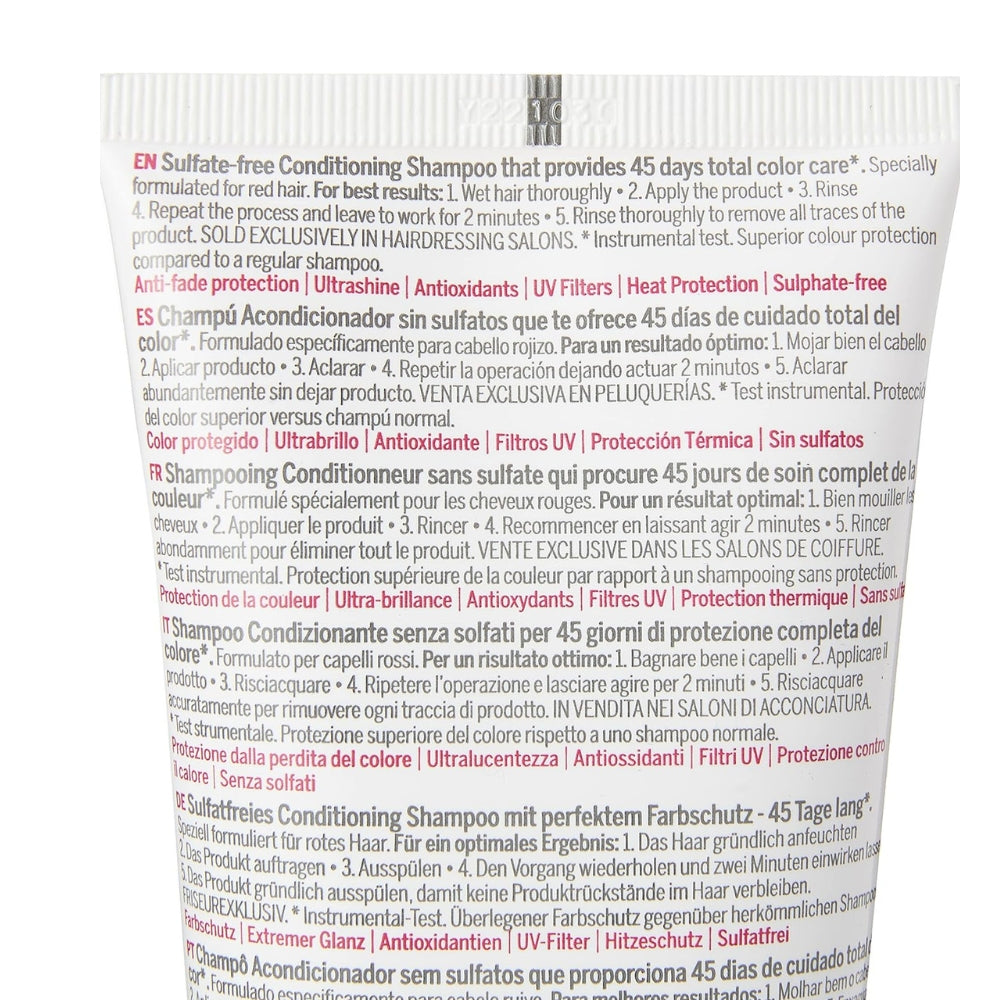 Revlonissimo 45 Days Total Color Care Conditioning Shampoo - Brave Reds  275ml