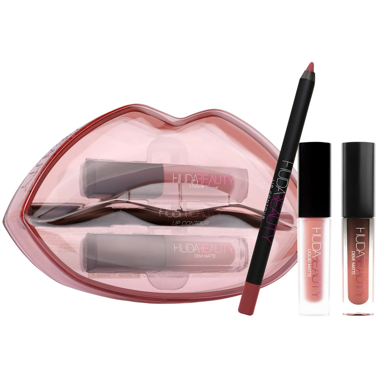 HUDA BEAUTY Demi Matte Cream Lip Set Mogul Bombshell Price In Pakistan
