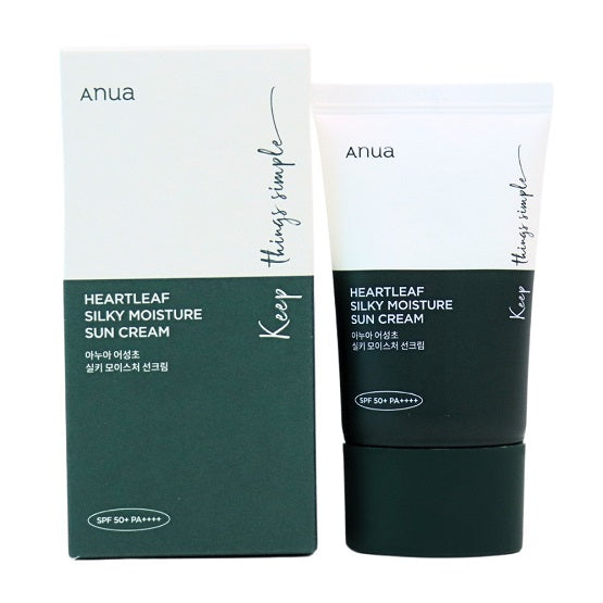 ANUA - HEARTLEAF SILKY MOISTURE SUNSCREEN - 50ml