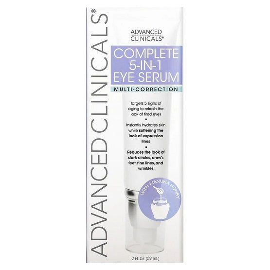 Advanced Clinicals Complete 5 in 1 Eye Serum Multi Correction 59ml