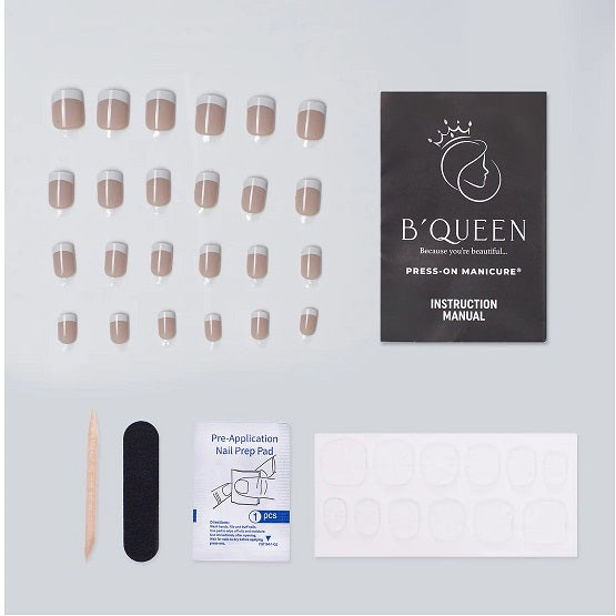 B'QUEEN French Nails Beige In Pakistan - The Vault
