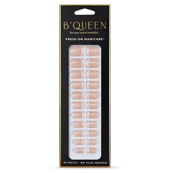 B'QUEEN French Nails Classic Medium Pink Curvy In Pakistan