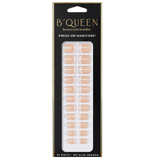 B'QUEEN French Nails Peach Square In Pakistan - The Vault