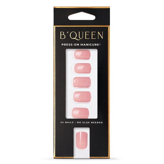 B'QUEEN Solid Nails - Pastel Pink (Square)