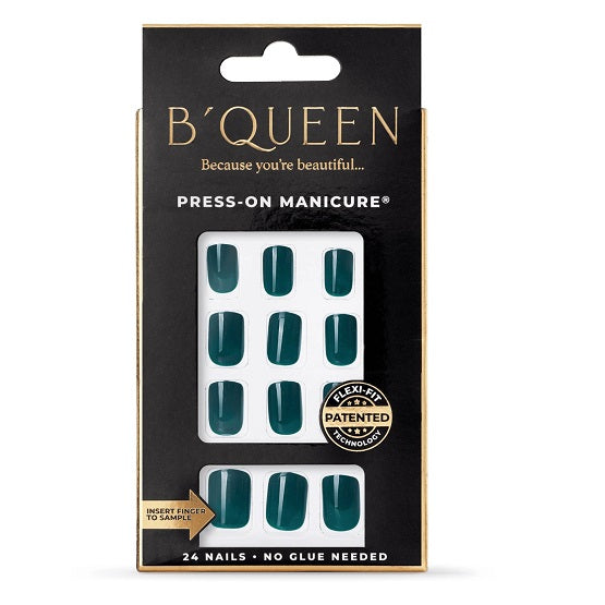 B'QUEEN Solid Nails Bottle Green In Pakistan - The Vault 