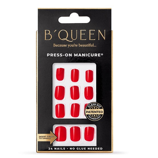 B'QUEEN Solid Nails Bright Tangerine Red In Pakistan - The Vault