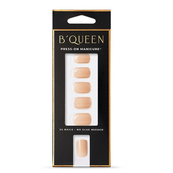 B'QUEEN Solid Nails Light Nude (Square) In Pakistan