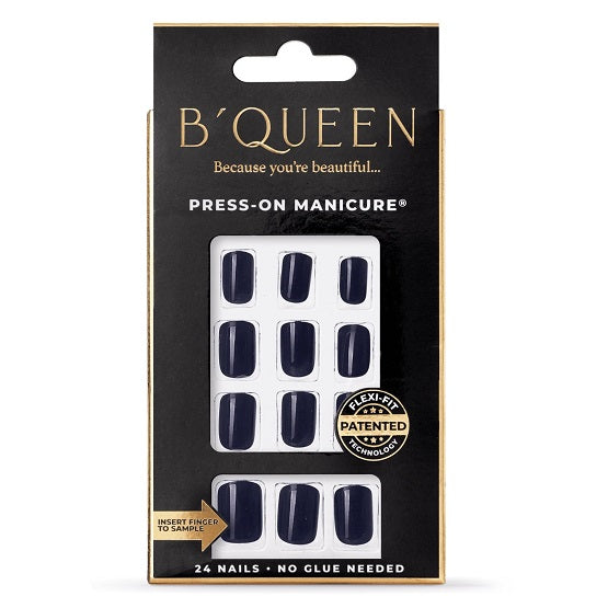 B'QUEEN Solid Nails Navy Blue In Pakistan - The Vault