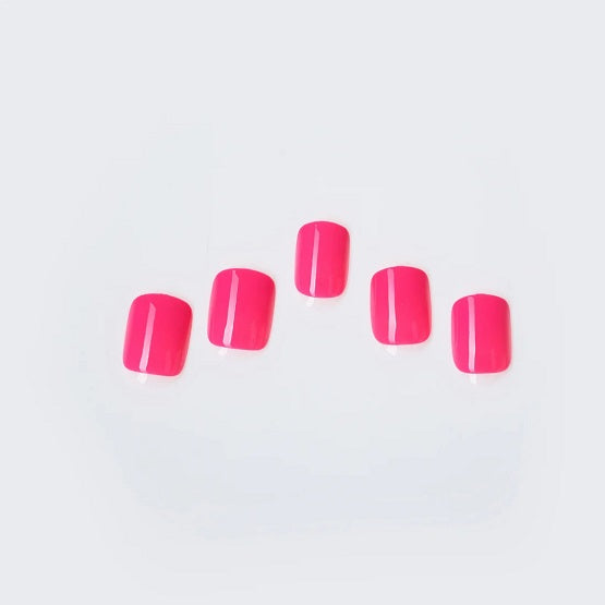 B'QUEEN Solid Nails Neon Pink In Pakistan - The Vault