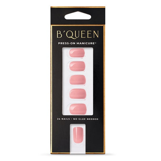 B'QUEEN Solid Nails Pink Nude (Square) In Pakistan - The Vault