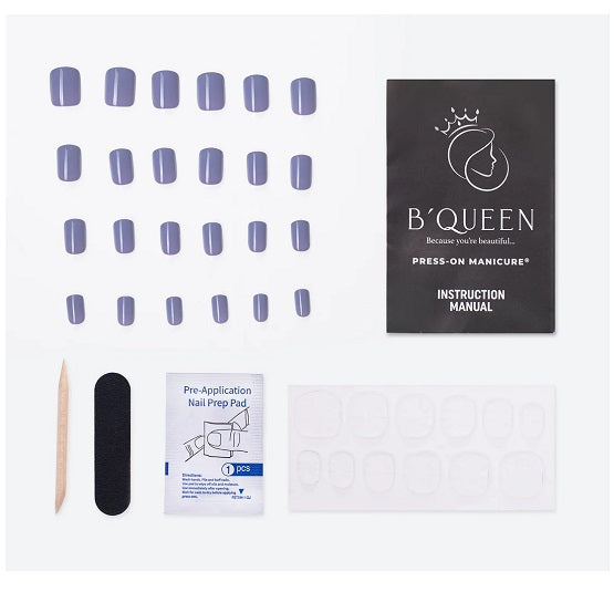 B'QUEEN Solid Nails Purple Grey In Pakistan