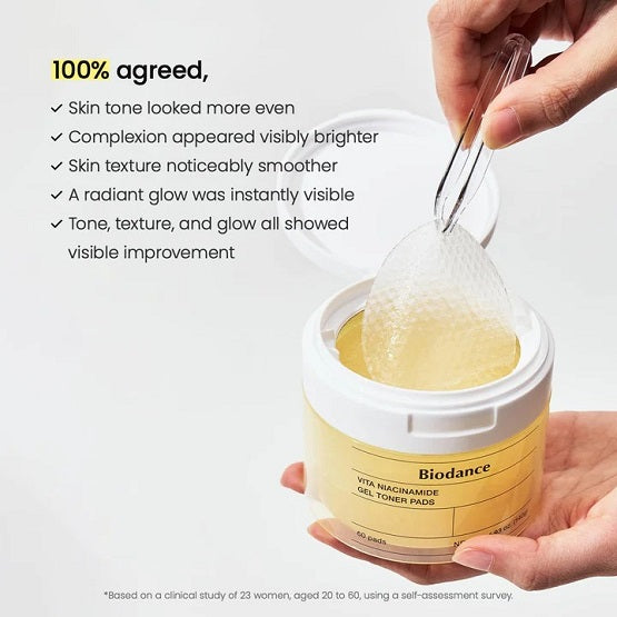 Biodance Vita Niacinamide Gel Toner Pads In Pakistan