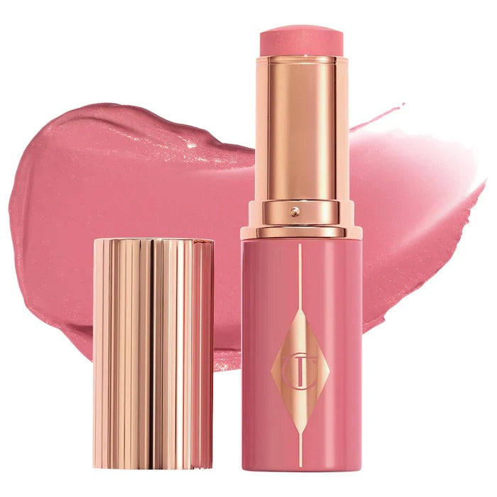 CHARLOTTE TILBURY Unreal Lip + Cheek Glow Blush Stick Pretty Glow In Pakistan 