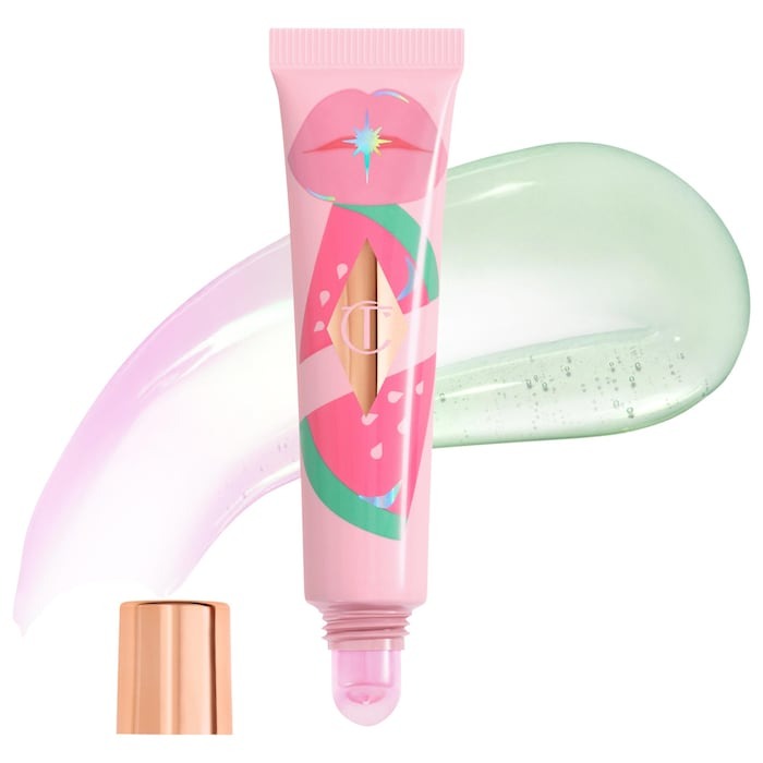 CHRLOTTE TILBURY Unreal Lips Healthy Glow Nectar Lip Oil Juicylicious Pink Watermelon in Pakistan 
