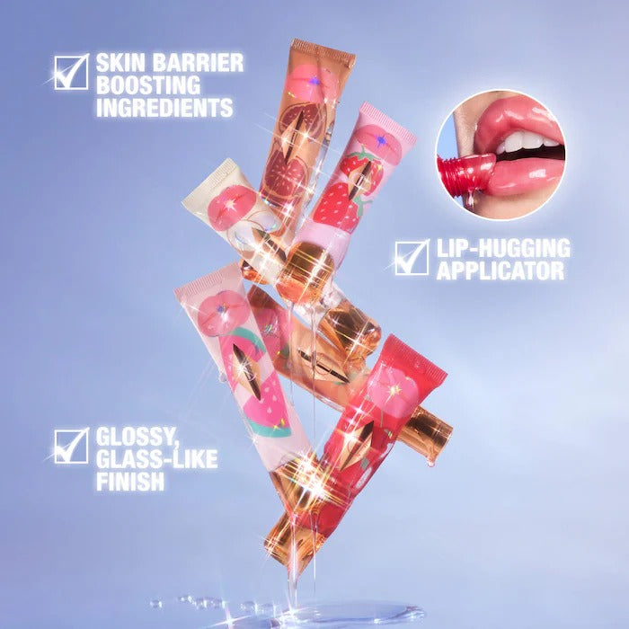 CHRLOTTE TILBURY Unreal Lips Healthy Glow Nectar Lip Oil Juicylicious Pink Watermelon in Pakistan 