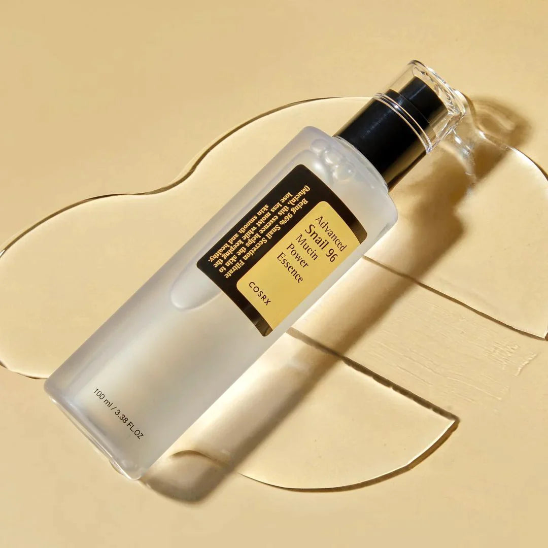 #COSRX, #SnailMucinEssence, #AdvancedSnail96, #SnailPowerEssence, #COSRXEssence, #KBeautyEssence, #HydratingEssence, #MoisturizingEssence, #SnailMucin, #KoreanSkincare, #BestEssence, #SkinRepair, #GlowingSkin, #LightweightMoisturizer, #EssenceForAllSkinTypes, #HydrationBoost, #SkincareRoutine, #COSRXProducts, #SnailSecretionFiltrate, #EssenceForSensitiveSkin, #KBeautyRoutine






