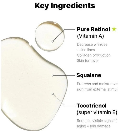 COSRX - The Retinol 0.5 Oil Super Vitamin E + Squalane