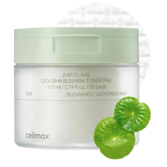 Celimax JIWOOGAE Cica BHA Blemish Toner 60 Pads In Pakistan