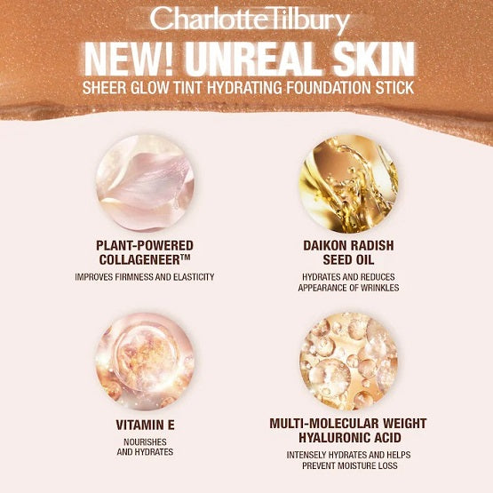Charlotte Tilbury - Unreal Skin Sheer Glow Tint Hydrating Foundation Stick - 2 Fair