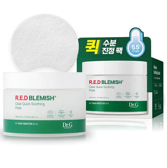 Dr.G - Red Blemish Clear Quick Soothing Pads - (70EA)