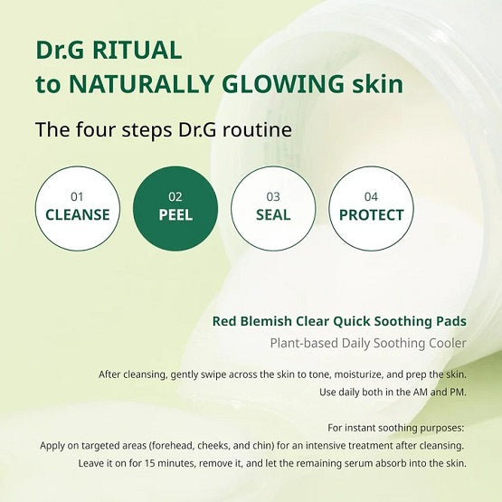 Dr.G - Red Blemish Clear Quick Soothing Pads - (70EA)