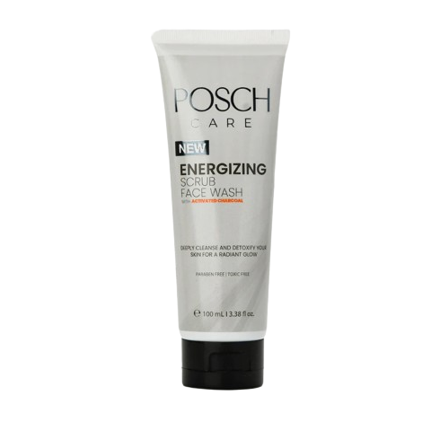 POSCH CARE - Energizing Scrub Face Wash With Activated Charcoal - 100ML