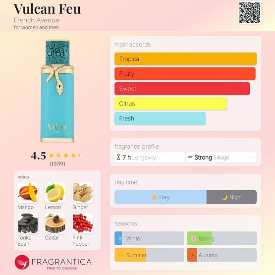 French Avenue Vulcan Feu EDP 100ml In Pakistan 