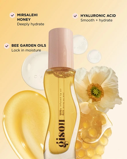 GISOU - Honey Infused Hydrating Lip Oil - Honey Gold