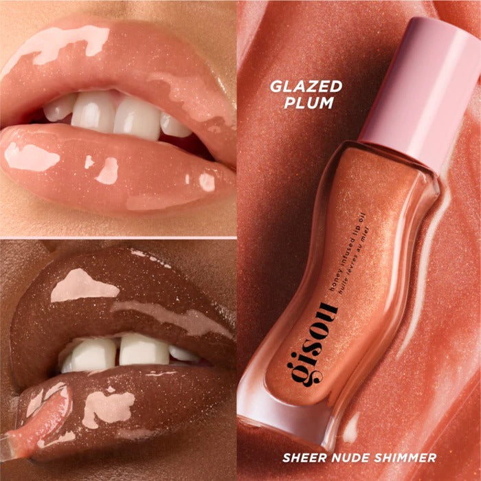 GISOU Honey Infused Hydrating Lip Oil Glazed Plum In Pakistan 