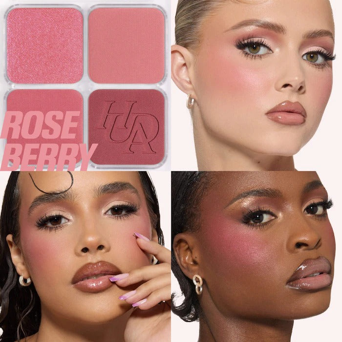 HUDA BEAUTY Blush Filter Blurring Blushlighters Palette Rose Berry In Pakistan 