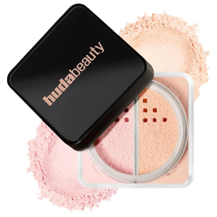 HUDA BEAUTY Easy Bake Loose Powder Brightening + Correcting Duo Cherry Peach In Pakistan 