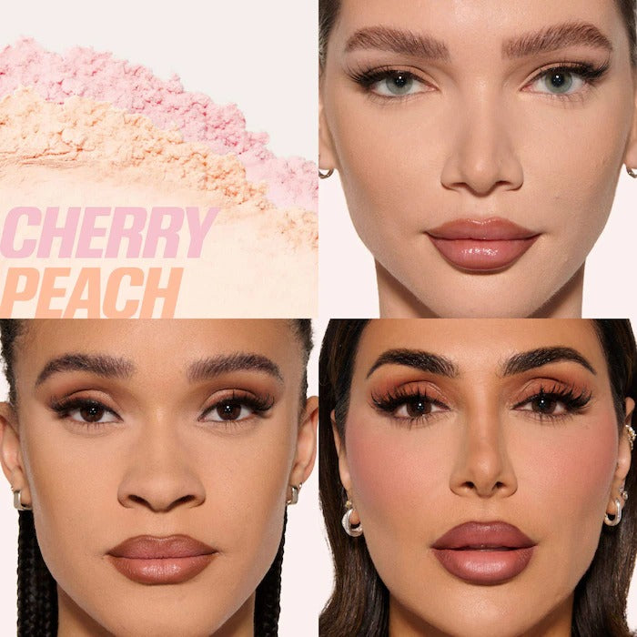 HUDA BEAUTY Easy Bake Loose Powder Brightening + Correcting Duo Cherry Peach In Pakistan 