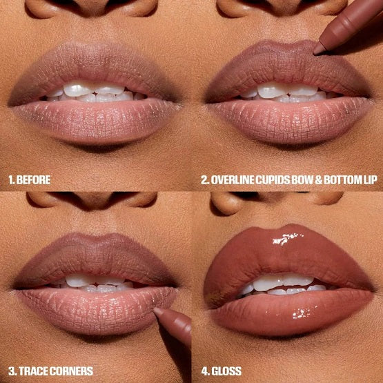 HUDA BEAUTY Juicy Bombshell Lip Gloss + Liner Set In Pakistan 