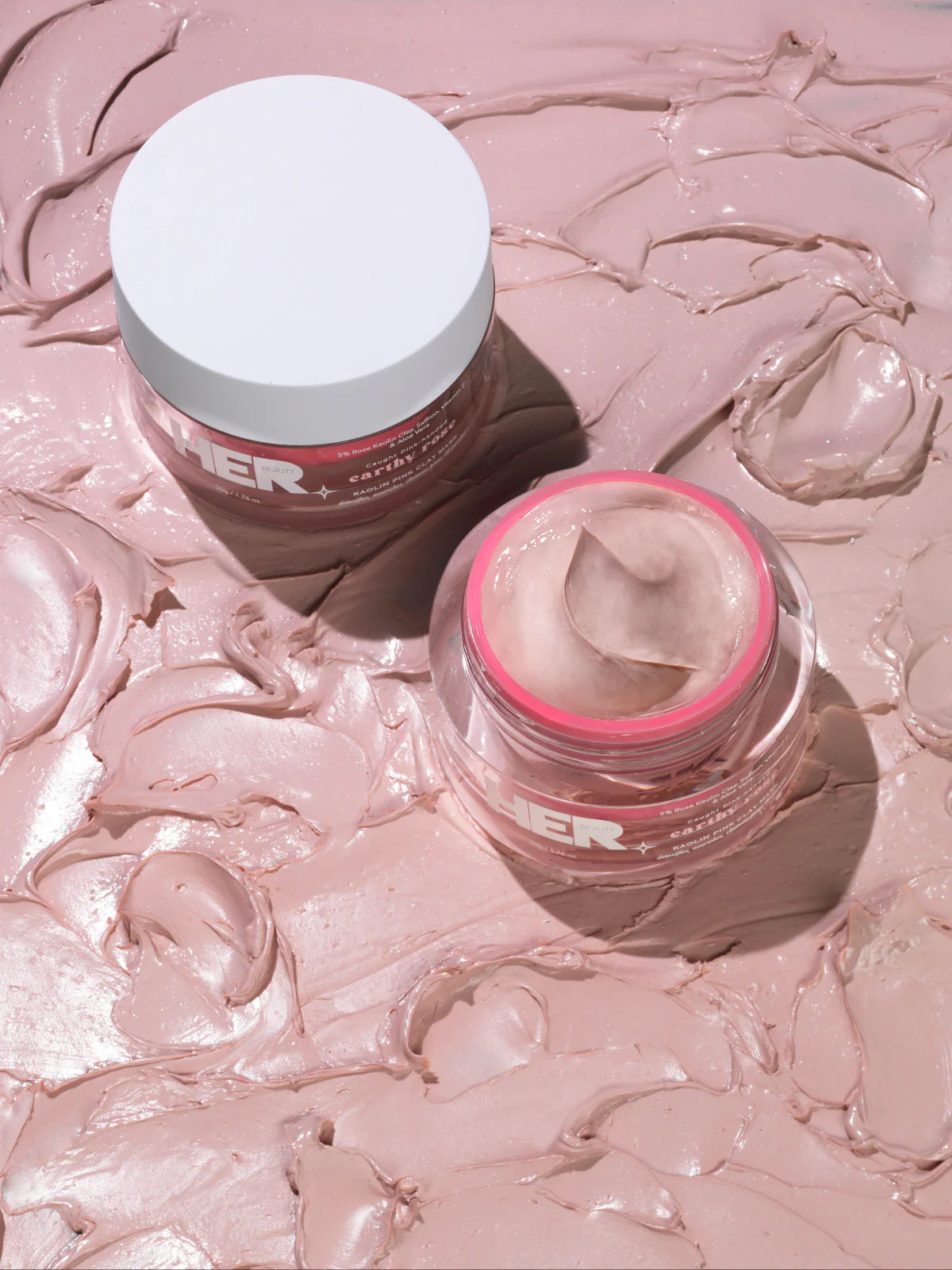 HER Beauty - Earthy Rose Kaolin Pink Clay Mask - 50g