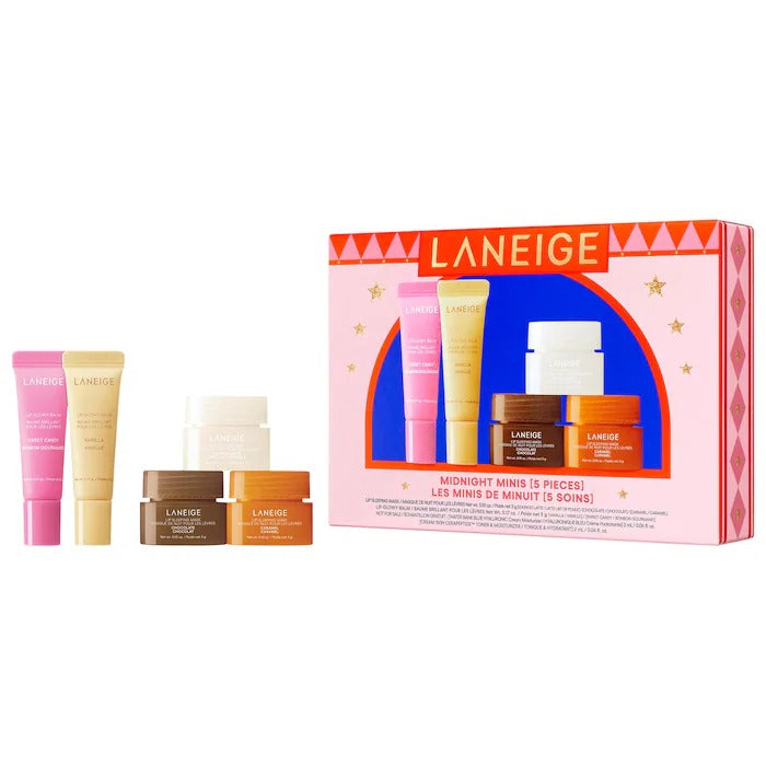 LANIEGE Midnight Minis Lip Glowy Balm and Lip Sleeping Mask Gift Set In Pakistan 