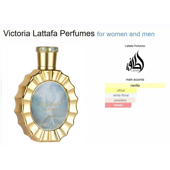 Lattafa Victoria Perfumes For Women And Men 100mL In Pakistan notes