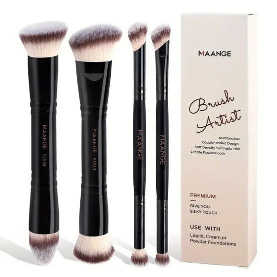 MAANGE Foundation Premium Brush Set 4 Piece In Pakistan