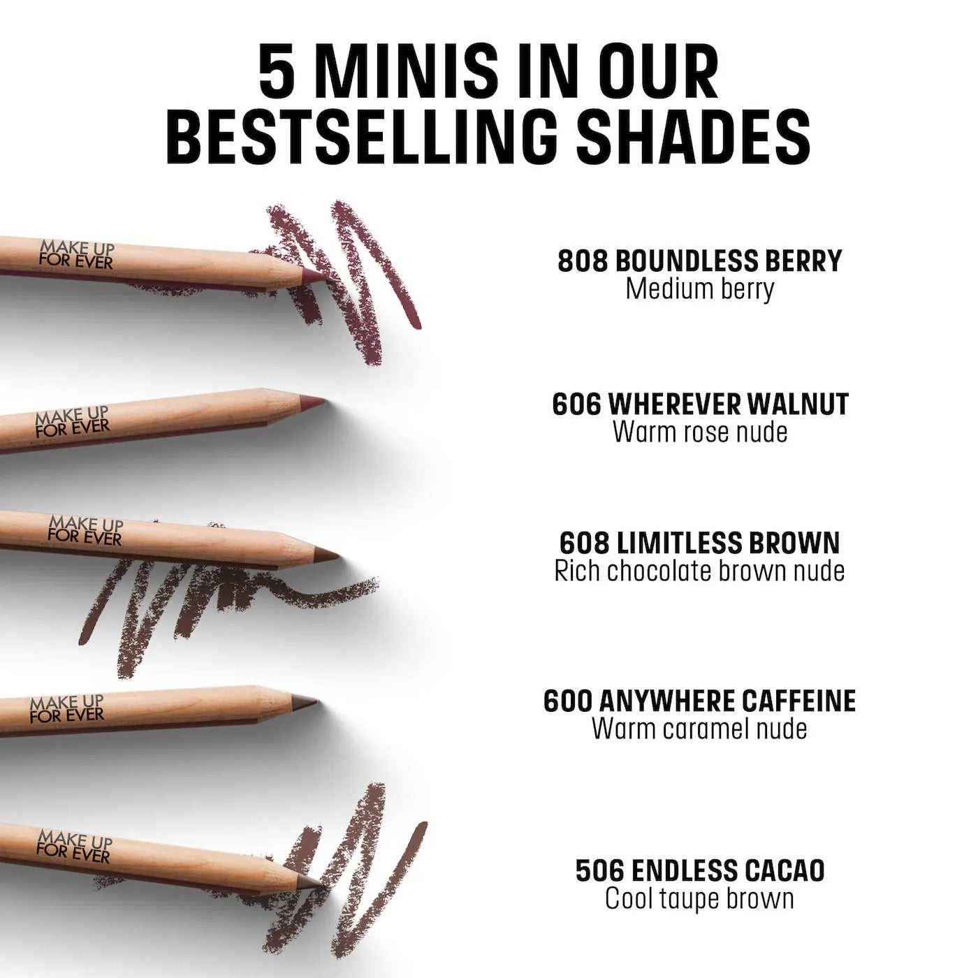 MAKE UP FOR EVER  Mini Artist Color Lip Pencils Set Price In Pakistan